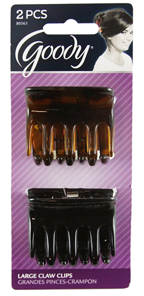 Goody WoMens Classics Claw Clips, Square Comfort, 2 Count